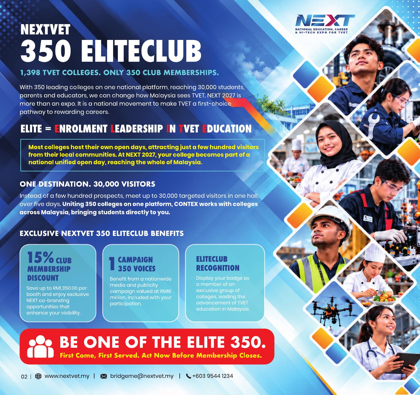 NEXT 2027 brochure, page 2 of 14